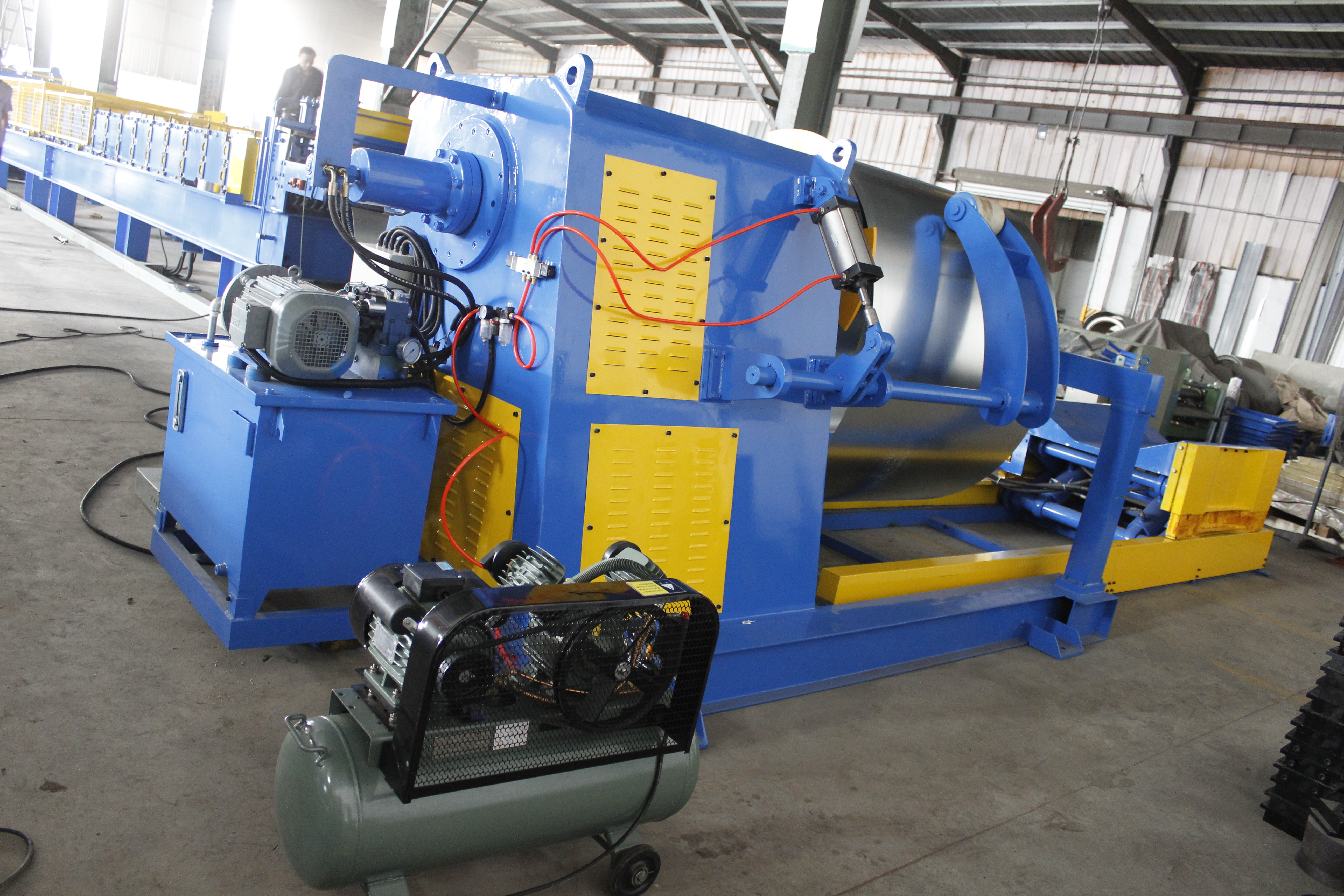 10T Decoiler ไฮดรอลิกด้านหลัง