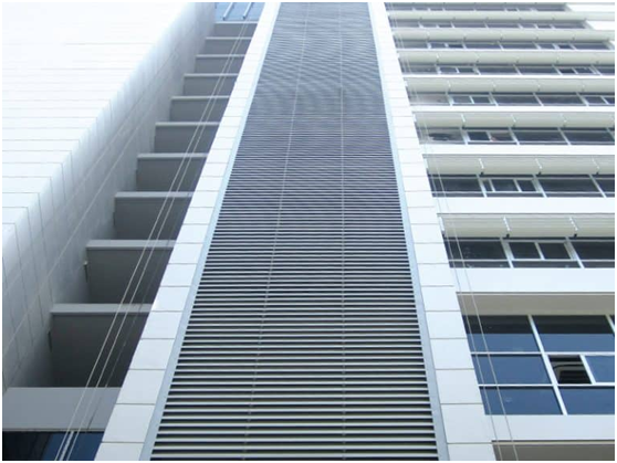 กรณีการใช้งานเครื่องขึ้นรูปม้วนบานเกล็ดสถาปัตยกรรม